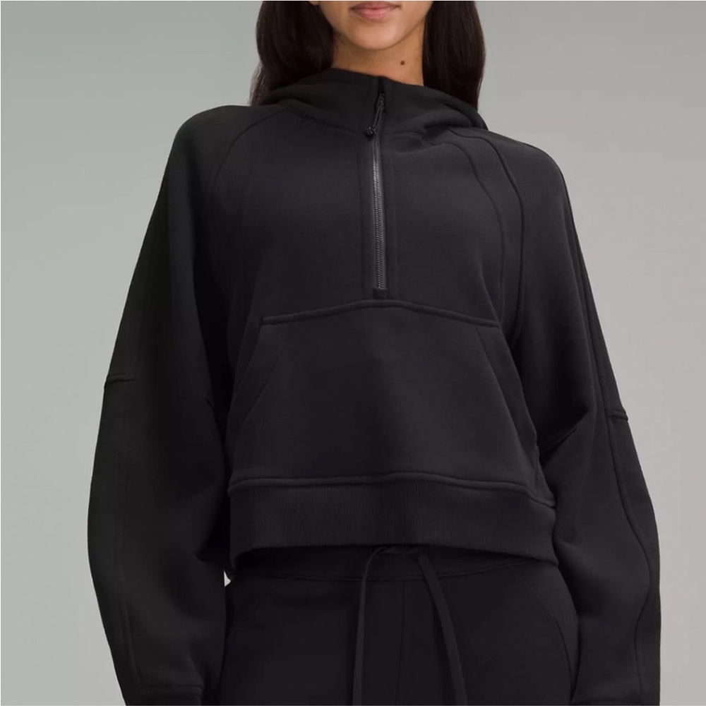 Women's Black scuba quarter zip medium/large